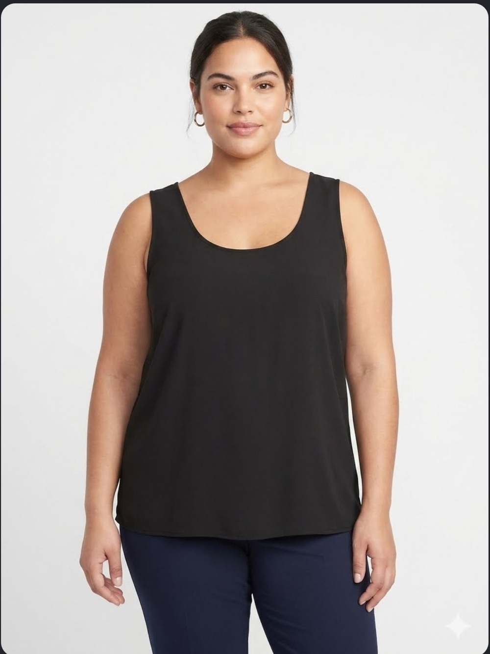 Lane Bryant Classic Black Tank Top